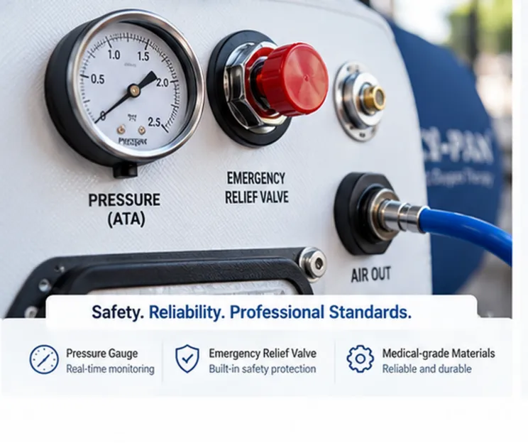 Pressure monitoring, emergency relief and connection hardware are key safety and serviceability cons Pressure monitoring, emergency relief and connection hardware are key safety and serviceability cons